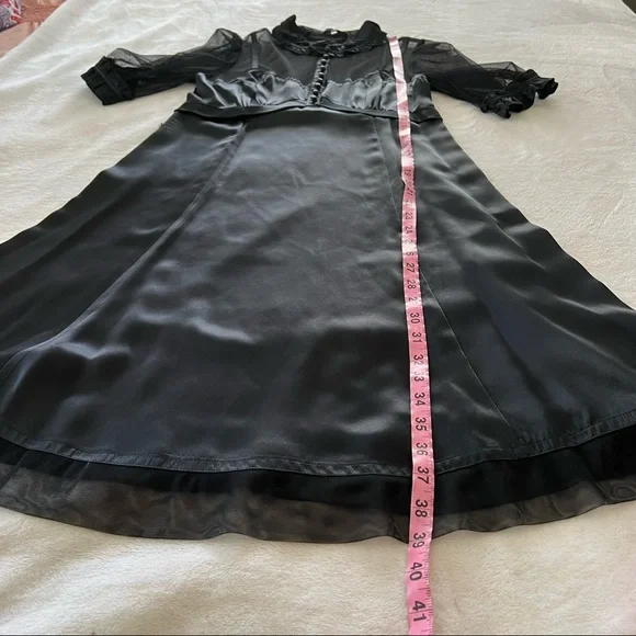 Marc Jacobs 100% Silk 1930s Victorian Style A-Line Dress - Picture 7 of 8